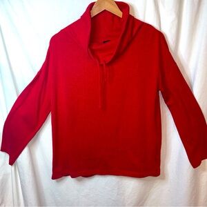 NWOT Talbots Red Cowl Neck Sweater